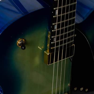 Ibanez AFC155-JBB Contemporary Archtop 2017 Jet Blue Burst image 9