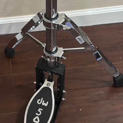 DW DWCP5500TD 5000 Series Delta II Heavy Duty Double-Braced Rotating 2-Leg Hi-Hat Stand 2020s - Chrome image 4