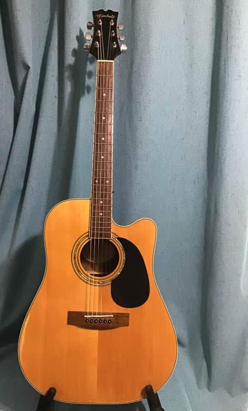 Mitchell D120SCE Dreadnought with Electronics 2010s - Natural image 1