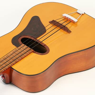 1980 EKO BA/4 Acoustic Fretless Bass Guitar Vintage Hofner Hagstrom image 11