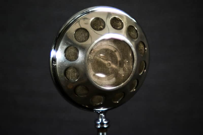 Vintage 1930's Western Electric 600a Carbon Mic with stand and covers - fully restored and working! image 1