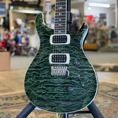 PRS SE Custom 24 Quilt, Teal Black #400 W/ Free Shipping & Gig Bag image 1
