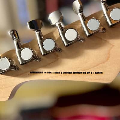 IYG Tribal Axe Custom Stratocaster-style Earth, living art, custom wired, mucho mojo tone machine! image 12