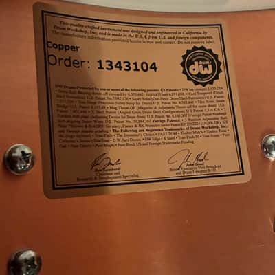 DW Collector’s Copper 3mm 6.5x14 Snare Drum image 10