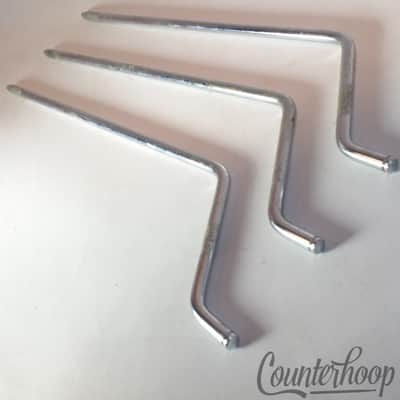 *Premier 3x 18" Floor Tom Drum Legs Chrome Vintage 60s-70s Elite 14,16" England* image 2
