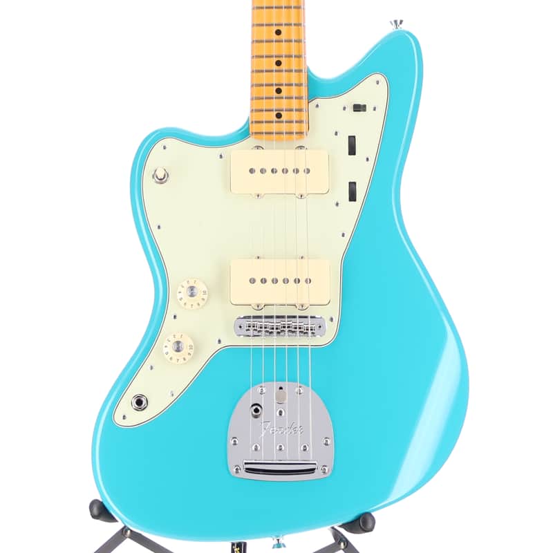 Fender American Professional II Jazzmaster Left-Hand, Maple Fingerboard, Miami Blue (D7) (87038)