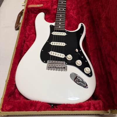 Fender American Performer Stratocaster Arctic White w/ Custom Shop 70th Anniv Hand-Wound Fat 50s, Tweed Case + Original Yosemites image 4