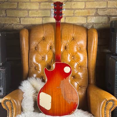 2012 Gibson Custom Shop Ace Frehley Budokan 1974 Les Paul Custom Aged Cherry Sunburst Signature Electric Guitar W/ Original Hardshell Case & Paperwork! image 2