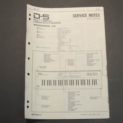 Roland D-5 Service Notes [Three Wave Music]
