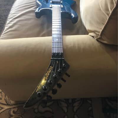 1986 Kramer American Pacer Guitar W/OHSC Trans Blue image 6