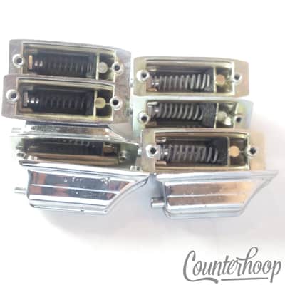 *Rogers 8x Beavertail Bass Drum Lugs Chrome Cleveland/Dayton Vintage 60s Holiday - Fair / 6.95/24.95 image 3