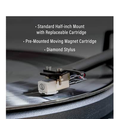 Crosley C6B Belt-Drive Bluetooth Turntable with Adjustable Tone Arm - White-NEW image 6