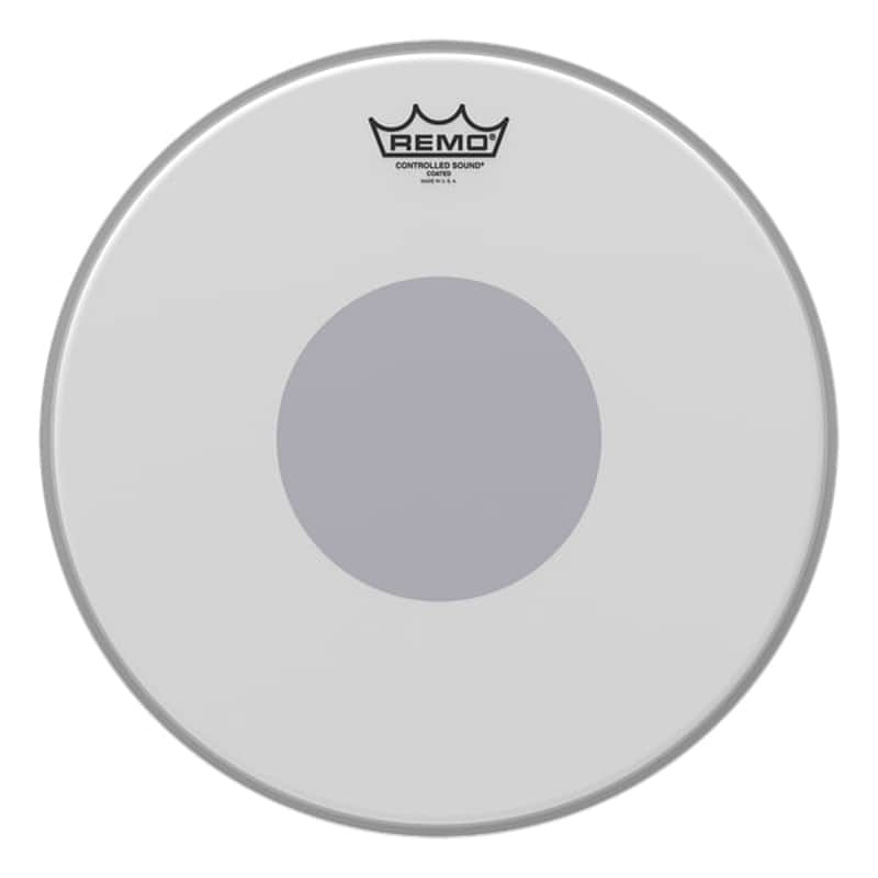 Remo Controlled Sound 12" Coated Black Dot Batter Drum Head image 1