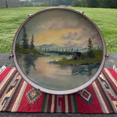 Ludwig Pioneer Bass Drum 1920’s - Mahogany Red image 5