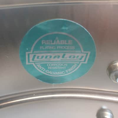 Ludwig 402 Supraphonic 6.5x14" #3004064 Snare Drum Blue/Olive Badge Vintage 1983 image 15