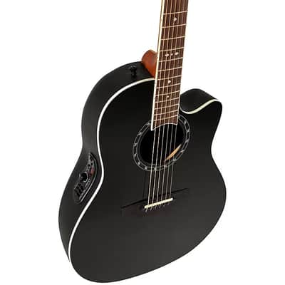 Ovation 2771AX-5 Pro Series Standard Balladeer Deep Contour Solid Sitka Spruce Top 6-String Acoustic-Electric Guitar image 4