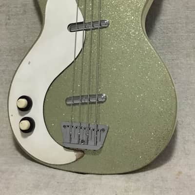 Danelectro Left Hand Lefty DC-2 Bass 1999 Korea Silver Sparkle image 10