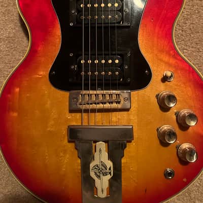 Ibanez 2399DX L-Style Solid Body 1974 - 1976 - Cherry Sunburst image 2