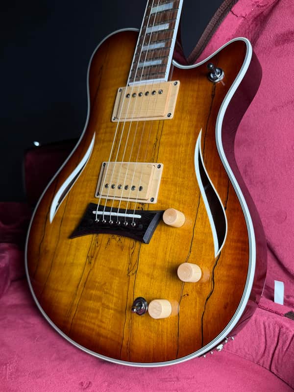 Michael Kelly Hybrid Special w/HSC - Spalted Flame Maple Top image 1