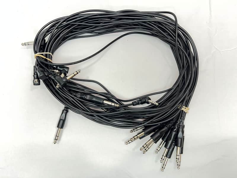 10 Pack Hosa CSS-110 Balanced Interconnect Cable - 1/4-inch TRS Cables image 1