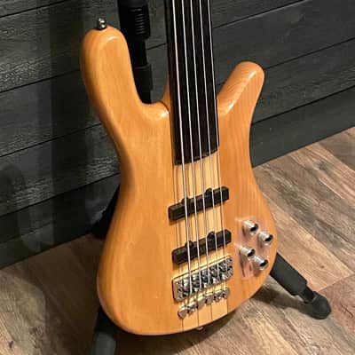 Warwick RockBass Streamer NT I 5 String Fretless Electric Bass Guitar Natural Transparent High Polish image 2