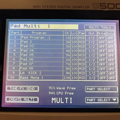 Akai S5000 V2 MIDI Stereo Digital Sampler - 16 Analog outs, 1TB SD ZuluSCSI w 130+GB of sound, sample & instrument libraries, 20x SD card CD-ROM Libraries (1998) image 12