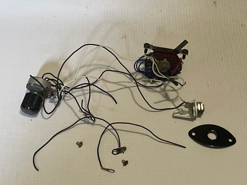 1980's Japan Charvel Jackson Import Model 3DR Series Factory Wiring Harness Electronics w/ Knob image 1