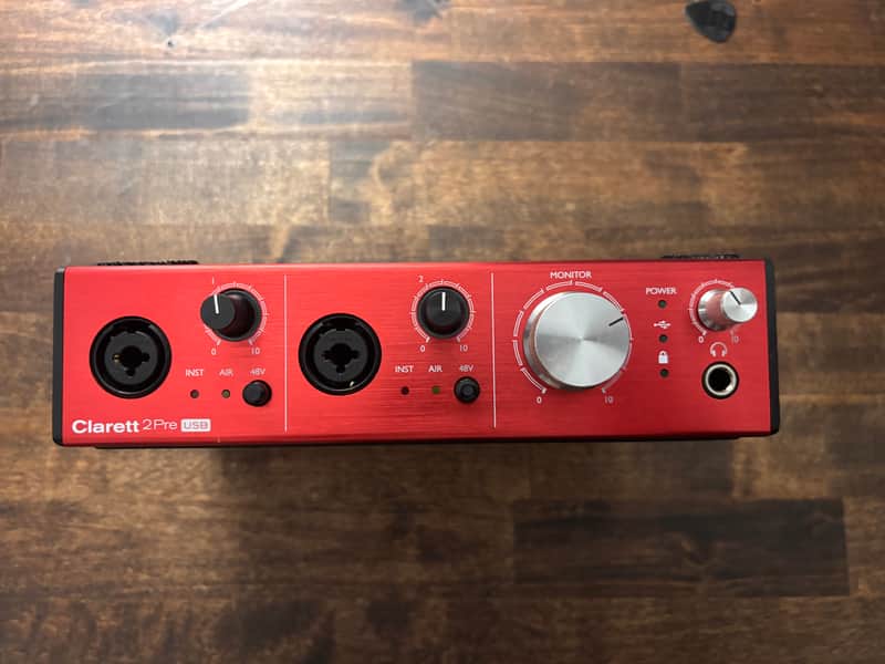 Focusrite Clarett 2Pre USB Audio Interface 2010s - Red image 1