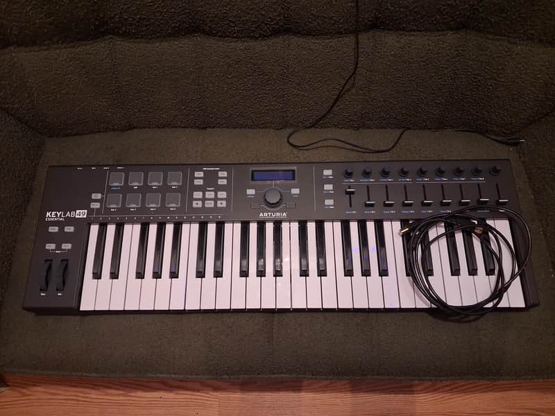 Arturia KeyLab Essential 49 MkIII MIDI Controller 2023 - Present - Black image 1