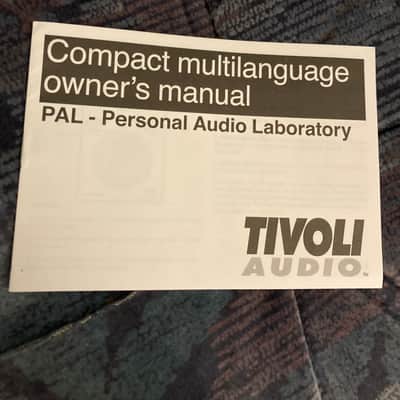 Tivoli Audio PAL MULTILANGUAGE Original Owners Manual / User Manual image 1