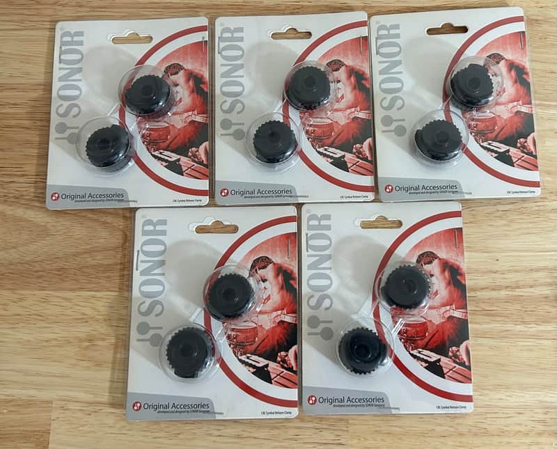 5 PAIR-Sonor CRC Cymbal Release Clamp 8mm Cymbal Thread 145 030 01 2023 image 1