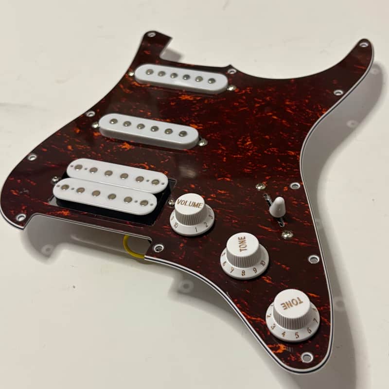 Unbranded Stratocaster Loaded Pickguard Brown Tortoise Shell HSS Humbucker image 1