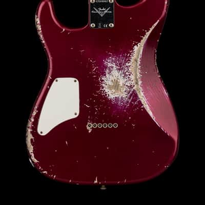 Fender Custom Shop 1966 Stratocaster SH Heavy Relic - Aged Midnight Wine #88062 image 2