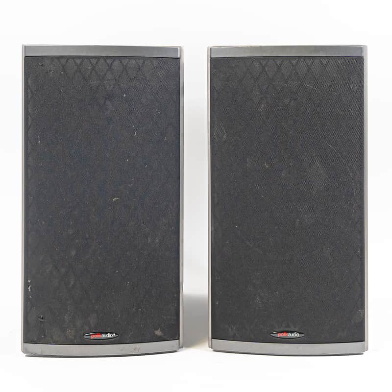 Polk Audio RTi6 Bookshelf Speakers (Black Oak) - High-Performance Sound image 1