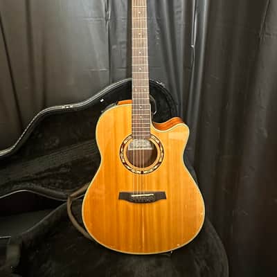 Ibanez AEF18-NT Acoustic Guitar W/Fender Case) image 2