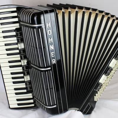 7893 - Black Hohner Morino VM Piano Accordion LMMMH 41 127 image 1