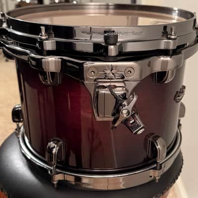 Tama Starclassic Maple 12x9" Tom - Dark Mocha Burst with Black Nickel Hardware image 6
