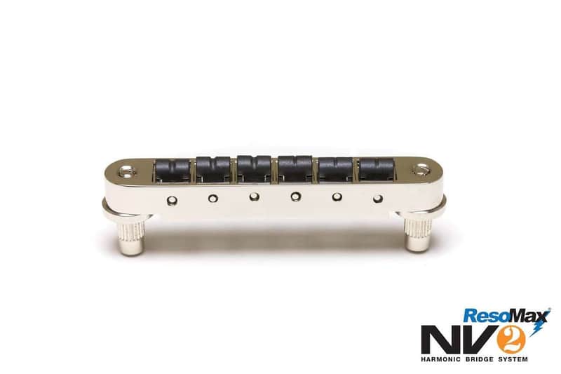Graph Tech PS-8843-C0 ResoMax NV2 4mm Tune-O-Matic Guitar Bridge w/ String Saver Saddles image 1