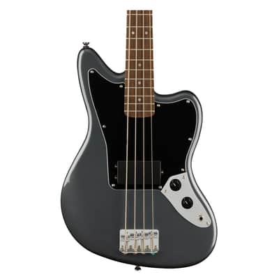Squier Affinity Series Jaguar Bass - Charcoal Frost Metallic w/ Laurel FB image 1