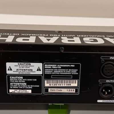 Behringer Ultragraph Pro FBQ3102 31-Band Stereo Graphic EQ 2000s - Black image 4