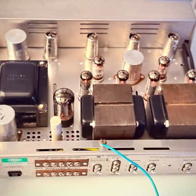 🎶✨ H.H. Scott 222D/222-D Tube Integrated Amplifier w/ Wood Case — Serviced EL84 / 7189 Vintage Hi-Fi image 17