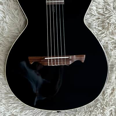 Tagima Modena I Hybrid Acoustic Electric Nylon String Guitar, Gloss Black image 10