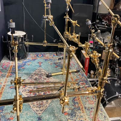 DW - 9000 Series 24k Gold-Plated Drum Rack System. Excellent! image 19