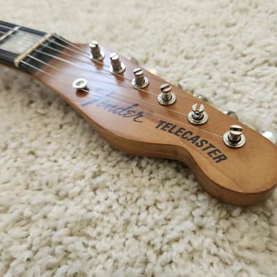 Fender Warmoth Telecaster replacement neck with Kluson tuners roasted maple ebony fretboard pearl block inlays tele rosewood image 2