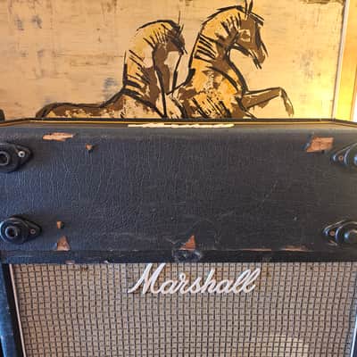 Rare 1970s Marshall 100-Watt Empty Head Enclosure Gold Piping image 2