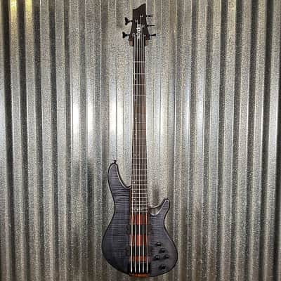 Schecter Charles Berthoud CB-5 See Through Black Satin EMG 5 String Bass #2510 image 2