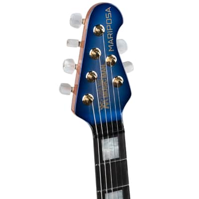 ERNIE BALL MUSIC MAN MARIPOSA - GALAXY PEARL WITH CASE image 4