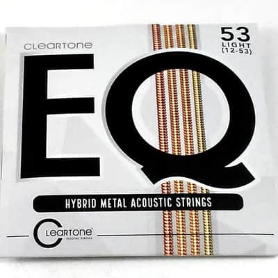 Cleartone Guitar Strings EQ Acoustic Hybrid Metal Blend Light 12-53