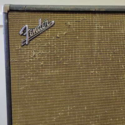 Fender Bandmaster Cabinet 2x12 Original Utah speakers  1967 - Black image 11