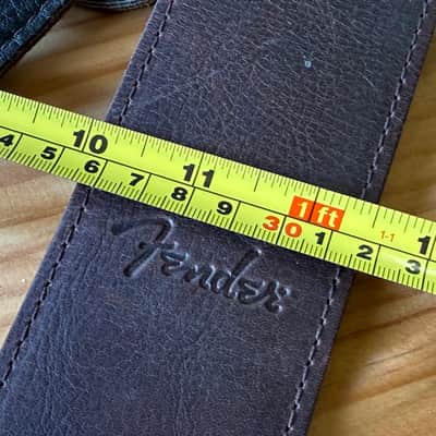 Fender 2-1/2" Baseball Glove Leather Guitar Strap - Dark Brown image 8